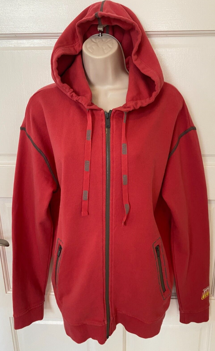 MARC by MARC JACOBS Unisex Red Raspberry Color Long Sleeve Hoodie