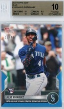 2022 TOPPS NOW JULIO RODRIGUEZ BLUE #1026 - GRADED BGS PRISTINE 10!