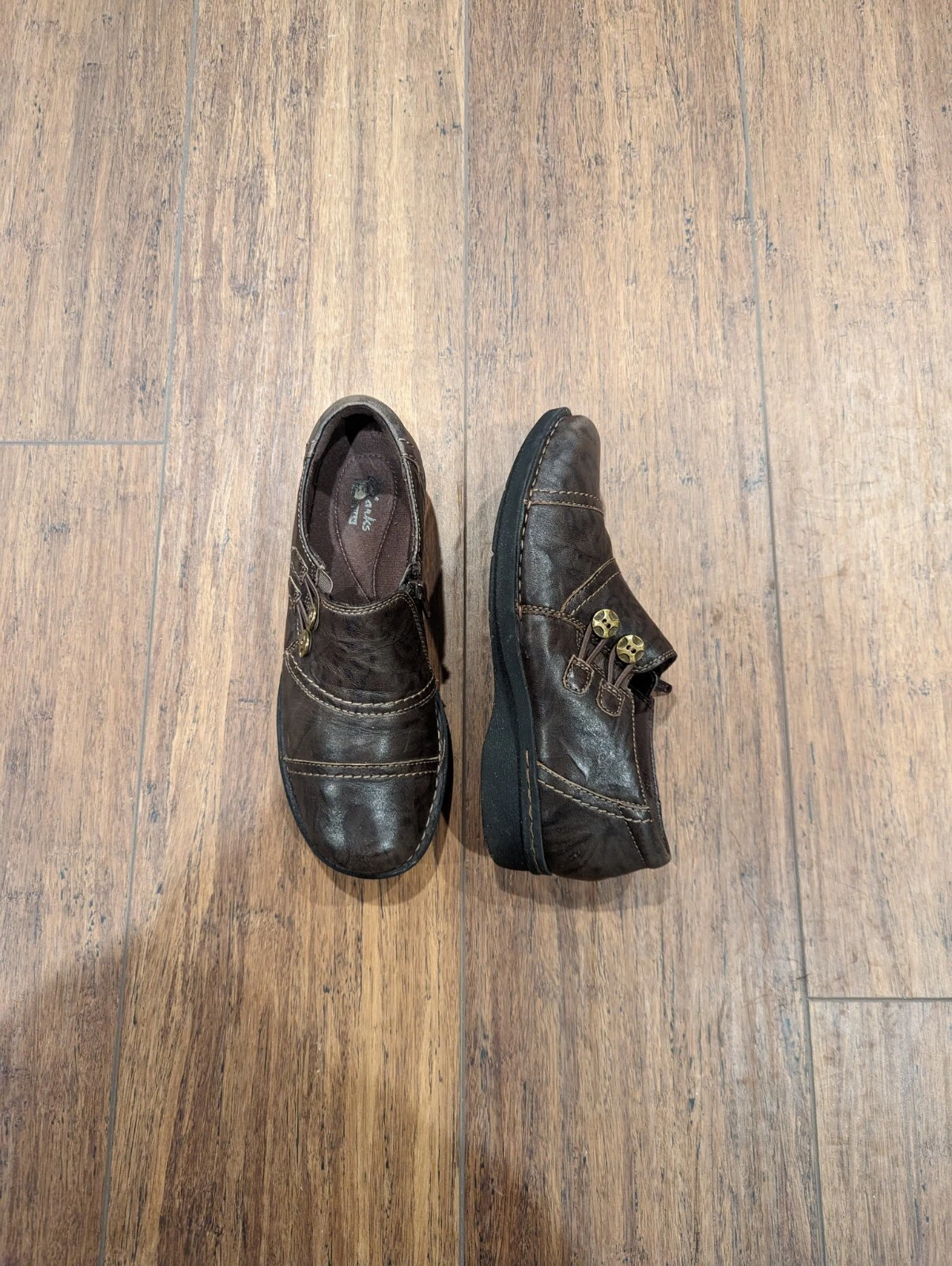 Scarpe slip on piatte da donna Clark's Clarks Collection nere taglia 6 5 M