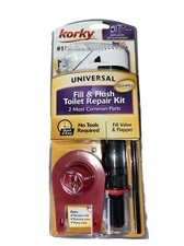Korky Universal Toilet Tank Valve and 2" Flapper Kit 818 QuietFILL Value Pack