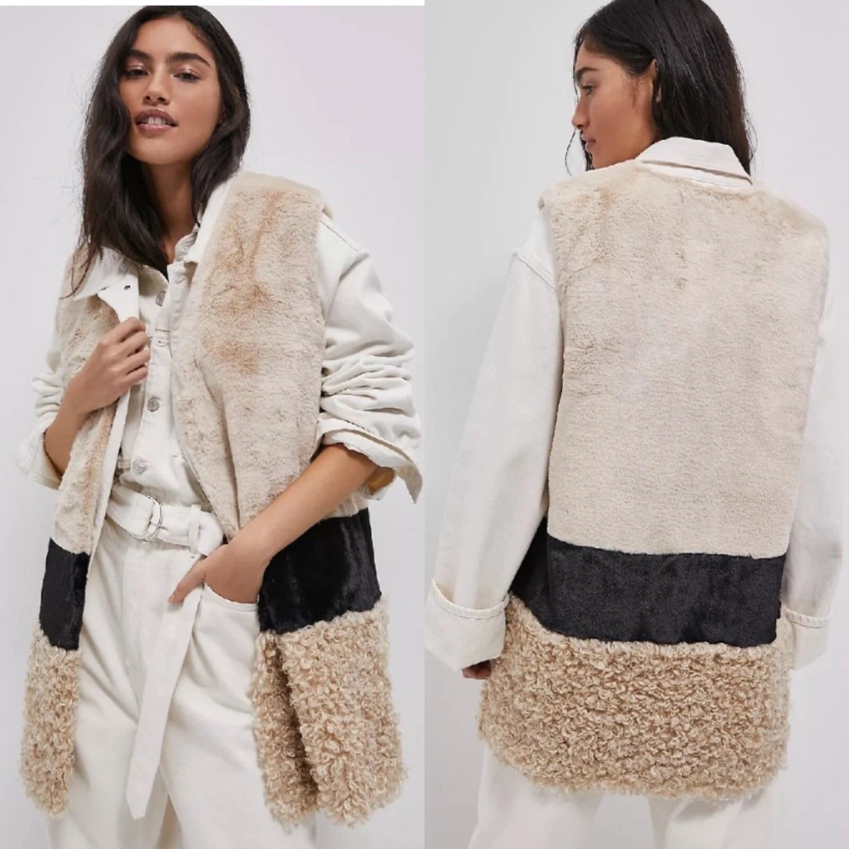 Anthropologie fur vest sale