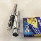 Sheaffer Targa 1000 Full Size Chrome FP steel Fine+Converter+6 Cart mintUSA