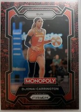 2024 DiJonai Carrington Prizm WNBA Monopoly #17 Red Icons - Connecticut Sun