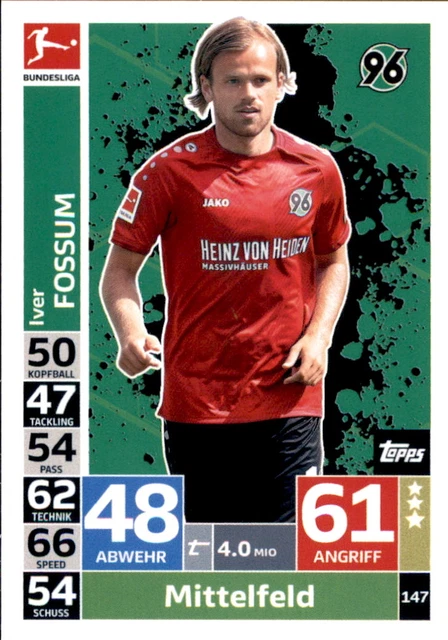Topps Match Attax 18/19 - 147 - Iver Fossum