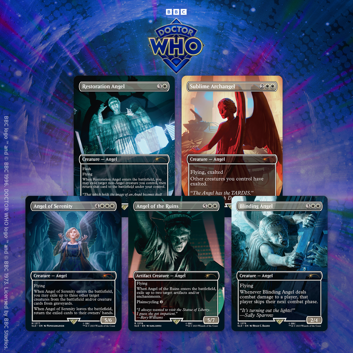 MTG 【Foil】Doctor Who: The Weeping Angels Magic the Gathering MTG Secret Lair x Doctor Who: The Weeping