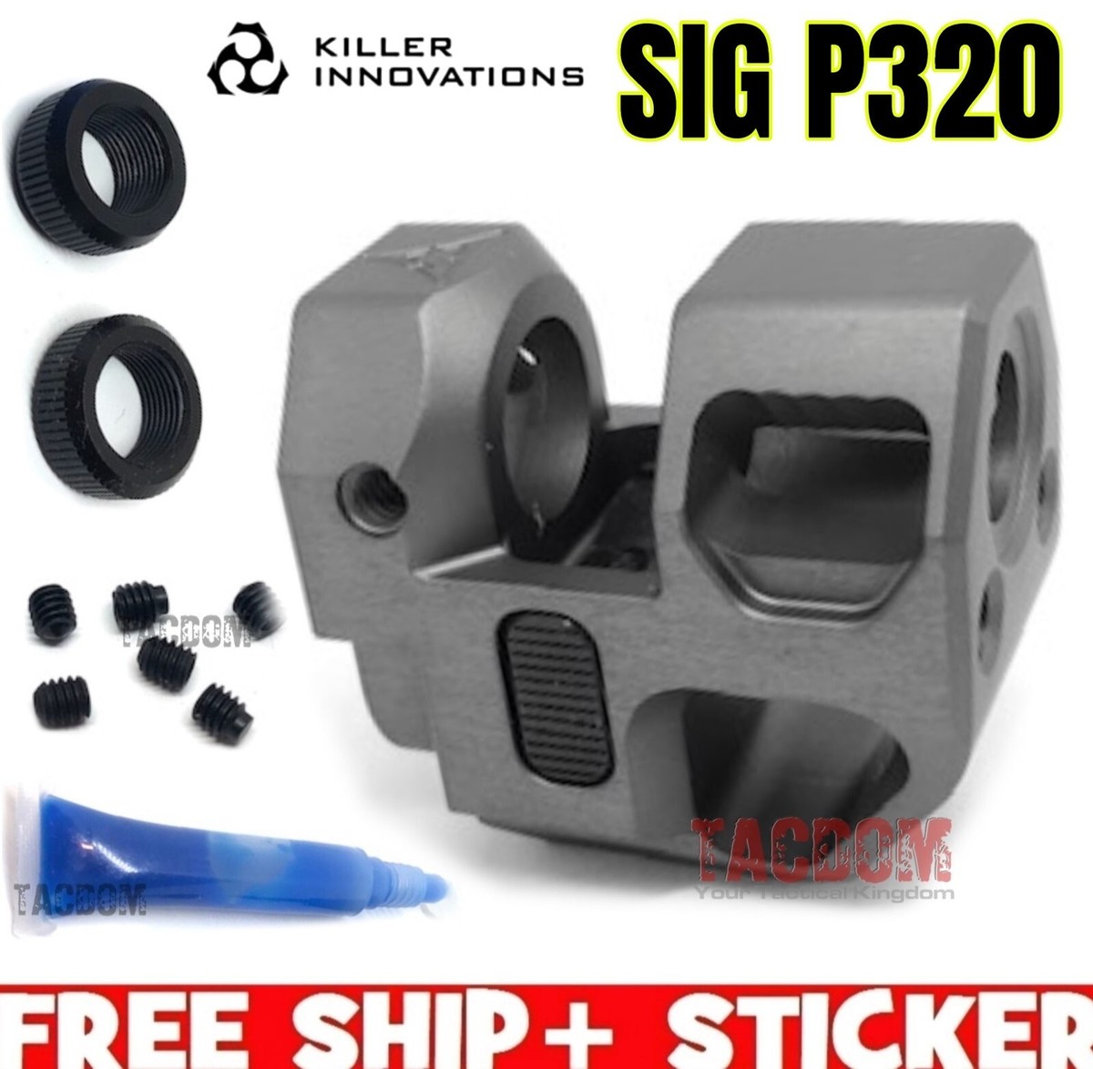 Killer Innovations Comp Compensator Muzzle Brake 9mm for SIG P320