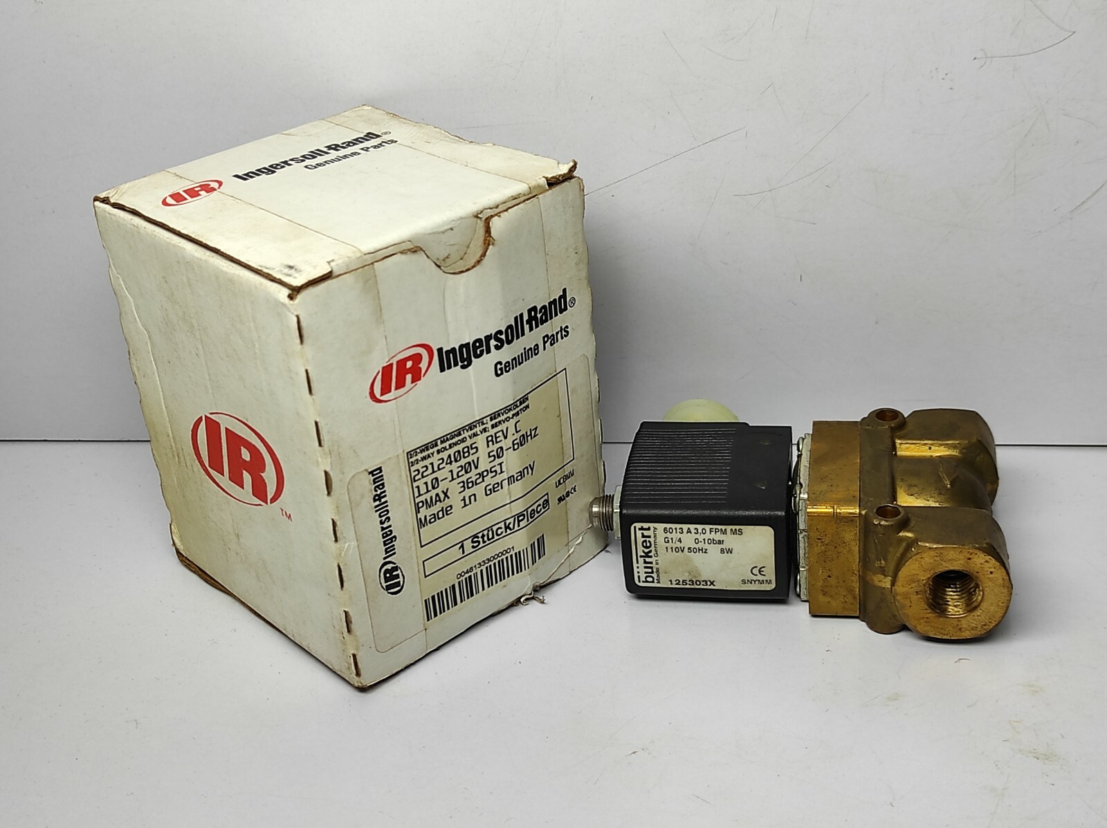 Ingersoll Rand 22124085 Rev. C Solenoid Valve 2/2 Way Solenoid
