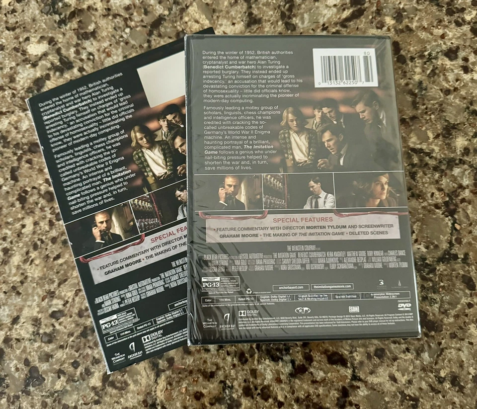 The Imitation Game - Slipcase - Benedict Cumberbatch - Keira Knightley - New DVD - Image 2 of 2