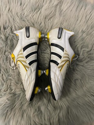 adidas Predator ホワイト/イエロー サッカーシューズ Adidas Predator X White Yellow Leather Football Shoes Cleats Boots