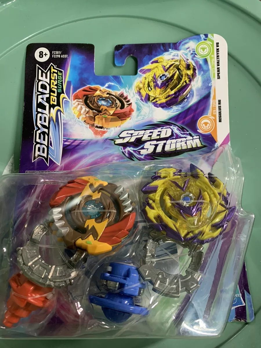 Beyblade Burst Surge Spear Valtryek V6 e Regulus R6 - Hasbro