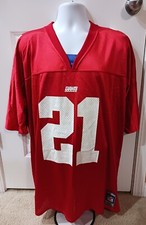Tiki Barber New York Giants Football Jersey Adult Extra Large Red 2007 NFL #21