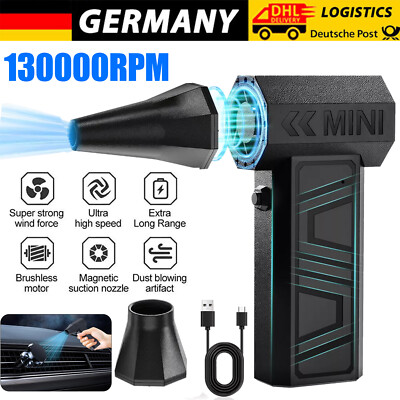130,000 RPM Gewaltsamer Turbofan Mini Jet Gebläse Tragbar Air Blower Jet-Lüfter