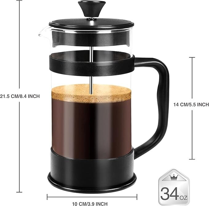 Coffee Maker, Borosilicate Glass Travel Tea & C