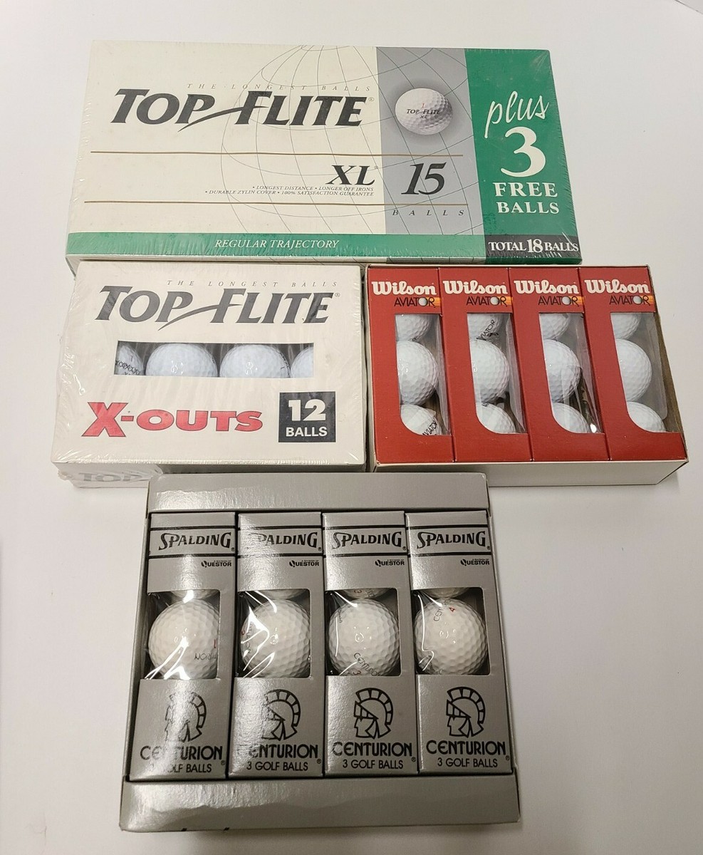 LOT (54) New Vintage GOLF BALLS SPALDING TOP FLIGHT, Centurion