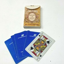 United Airlines Playing Cards Ocean To Ocean Service Poker Deck Vintage 1980's