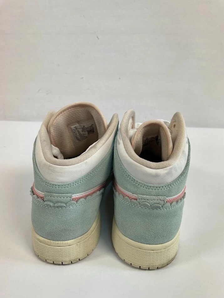 Nike Air Jordan (DZ5361-100) Kids' White/Pink Oxford-jade Ice Sneakers Size 6.5y - Image 2 of 4