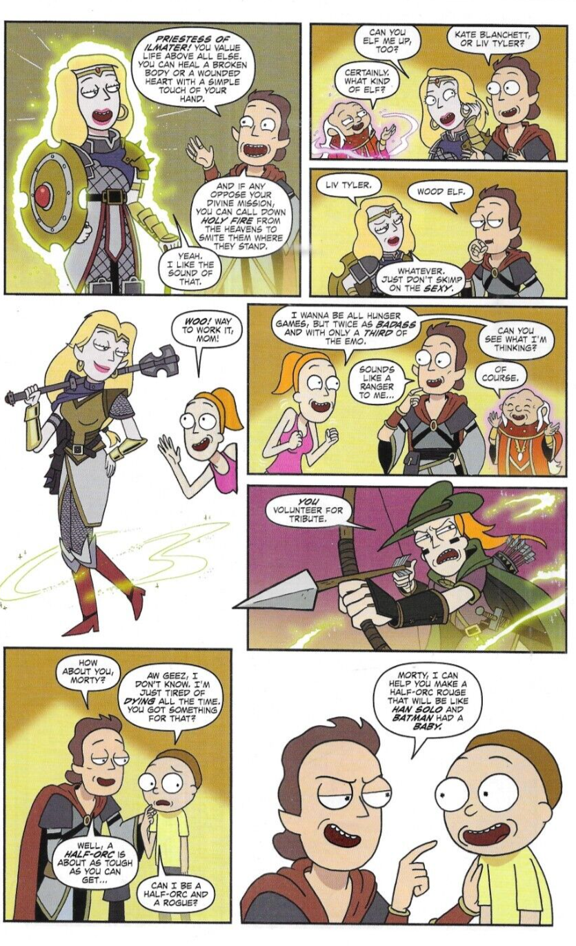 Rick And Morty Comic 3 Dungeons and Dragons Cover A First Print 2018 ...