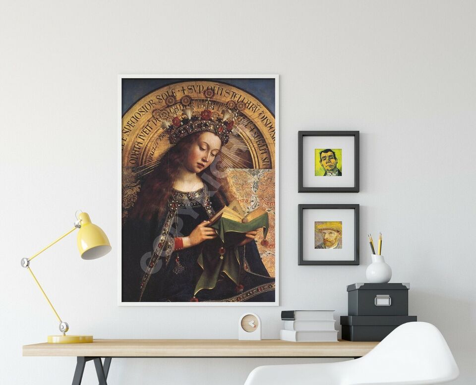 Jan Van Eyck - The Virgin Mary (1429) - Painting Photo Poster Print Art ...