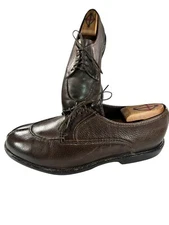 Cole Haan Vintage Mens Size 10.5 M  Brown Leather Split Toe Derby Shoes