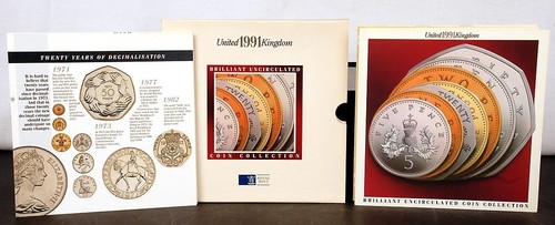 1991 GREAT BRITAIN / NORTHERN IRELAND UK - OFFICIAL BRITISH MINT UNC SET (7) - 第 10/11 張圖片