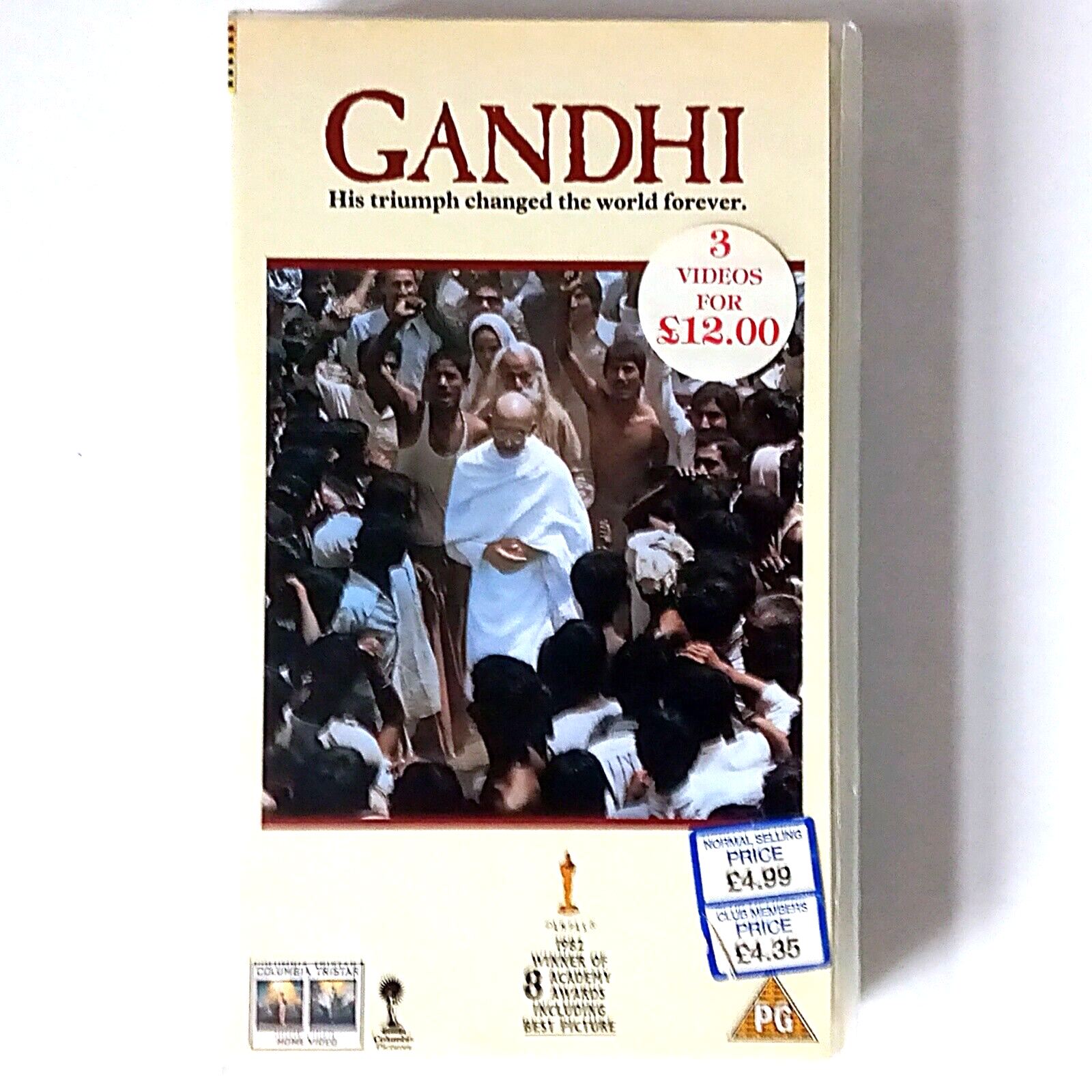 Gandhi (VHS Cassette, 1982 Columbia) Tested - Ben Kingsley