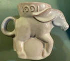 Vintage Frankoma 1991 Political Democrat Mug Donkey