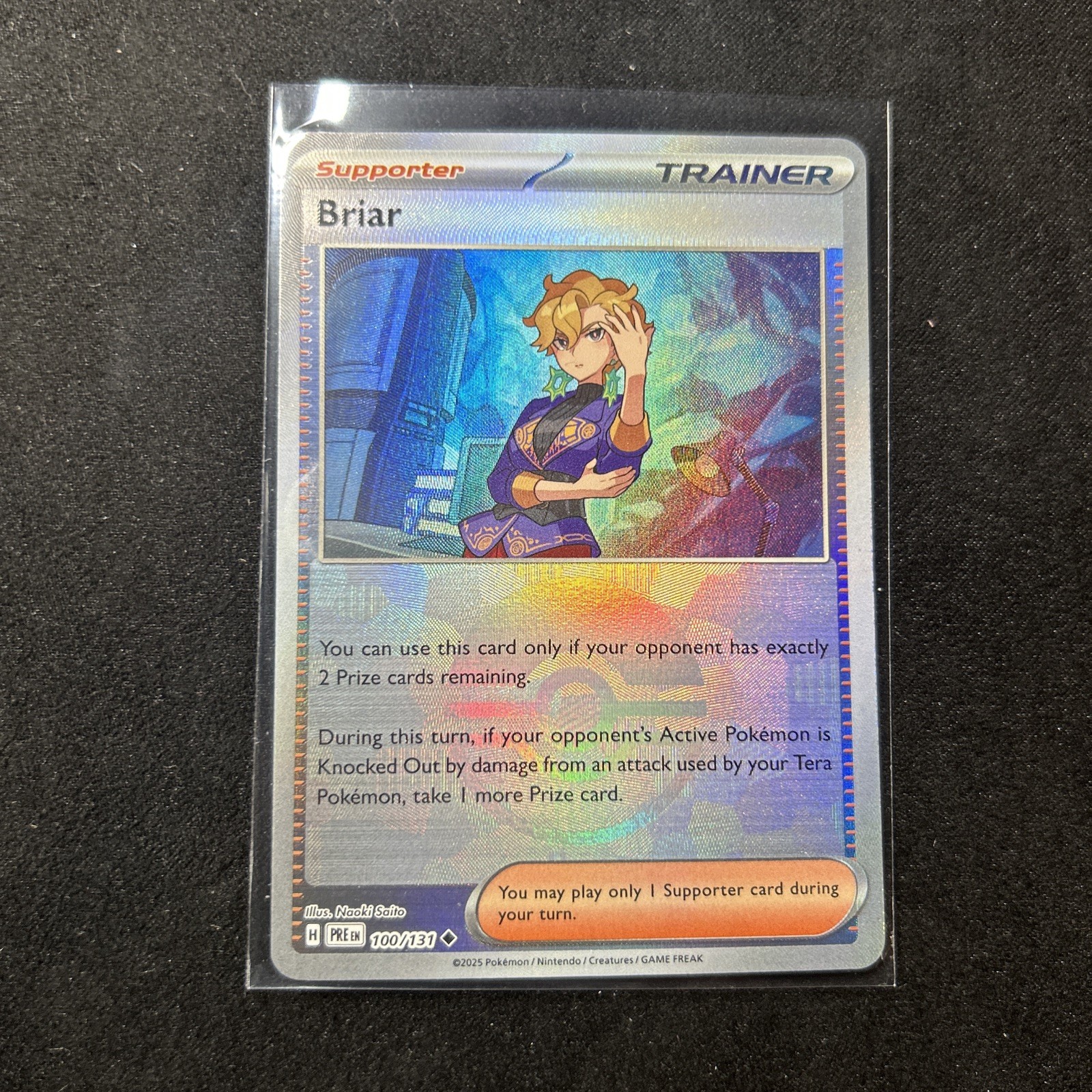 Pokemon TCG Briar Poke Ball Pattern 100/131 Prismatic Evolutions Holo LP