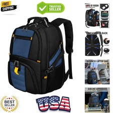 Mochila grande para computadora portátil para hombre, mochila de viaje de alta resistencia | Llevar en vuelo A...