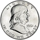 1961 D 50C BU Silver Franklin Half Dollar