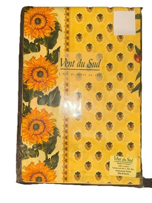 Vent Du Sud Valensole Paille French Tablecloth,Yellow Olive Branch 60 X 144 Rect