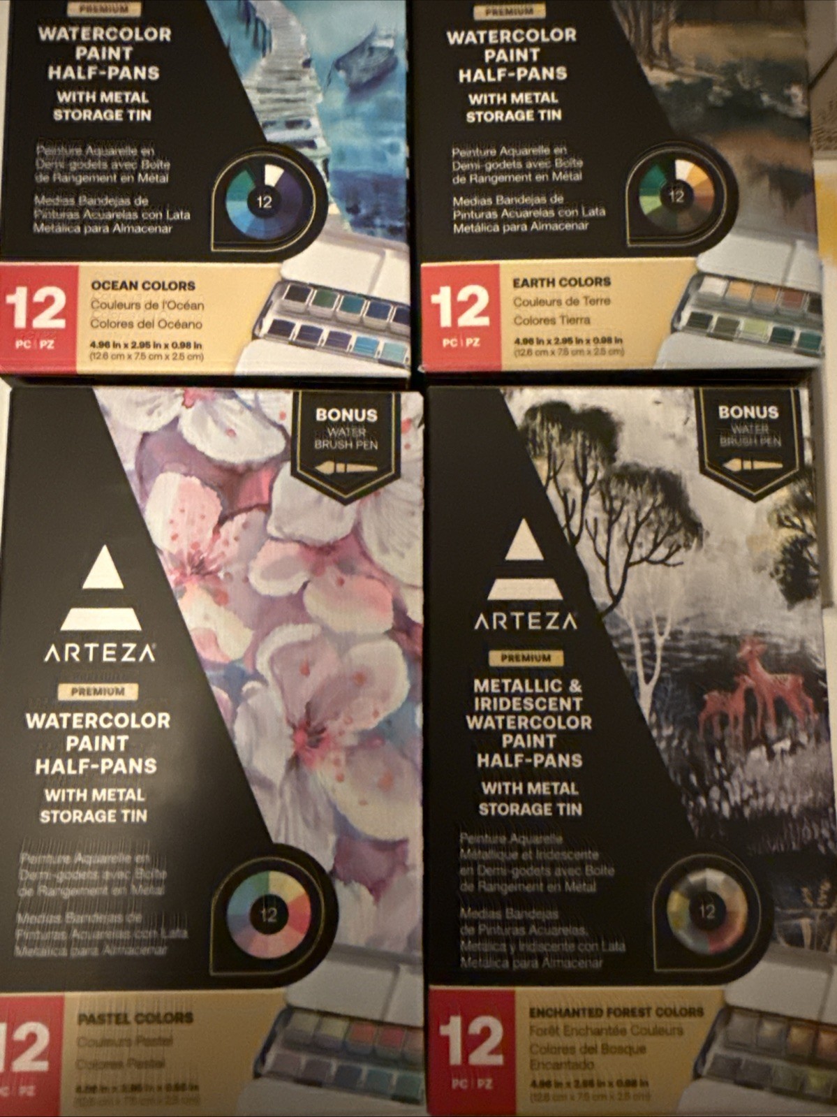 LOT OF 183 Daniel Smith Extra Fine Watercolors & Winsor & Newton Set & Arches