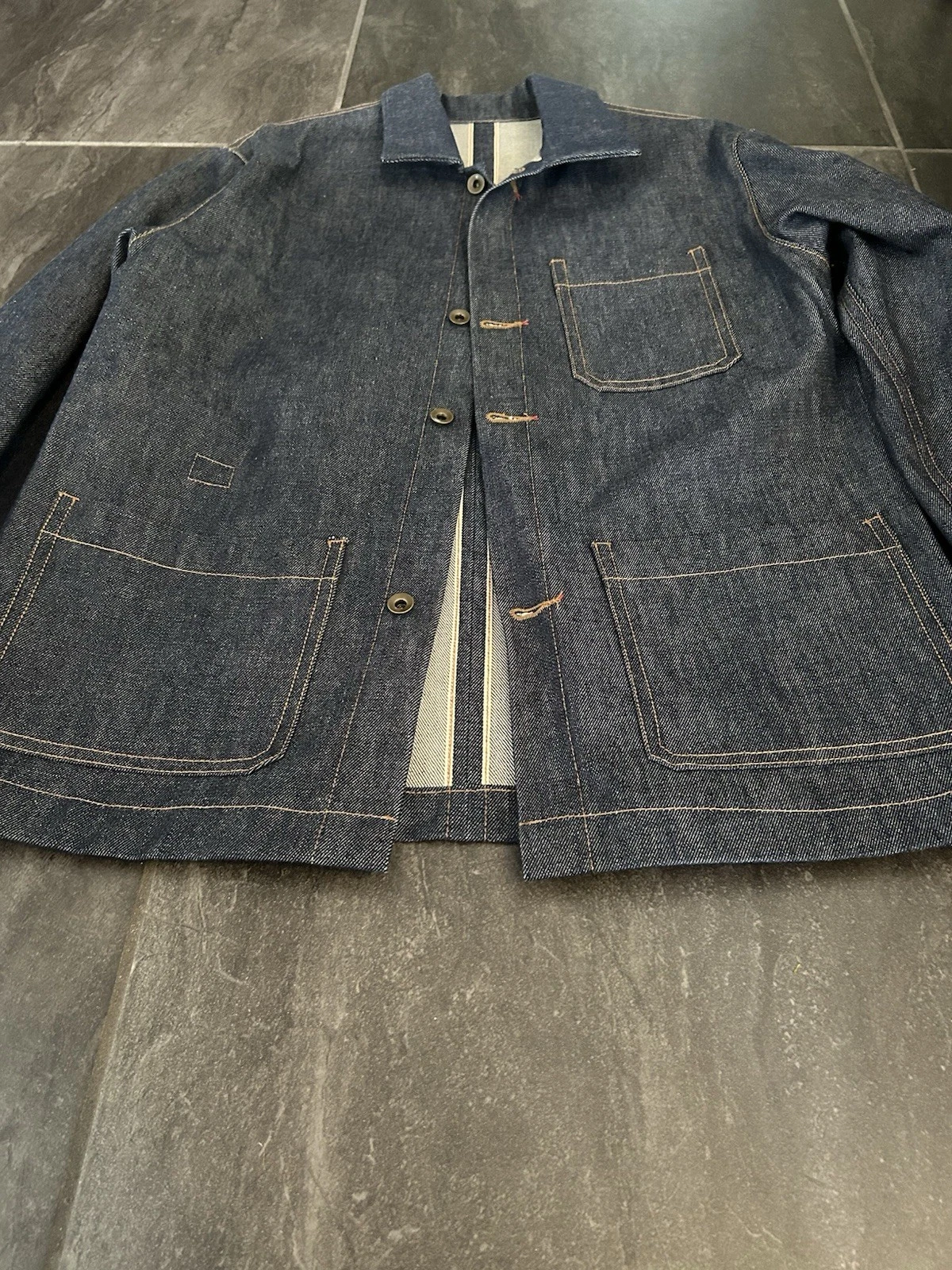 Raleigh Denim Workshop Men’s Jacket White Oak Cone Denim - product detail image 2