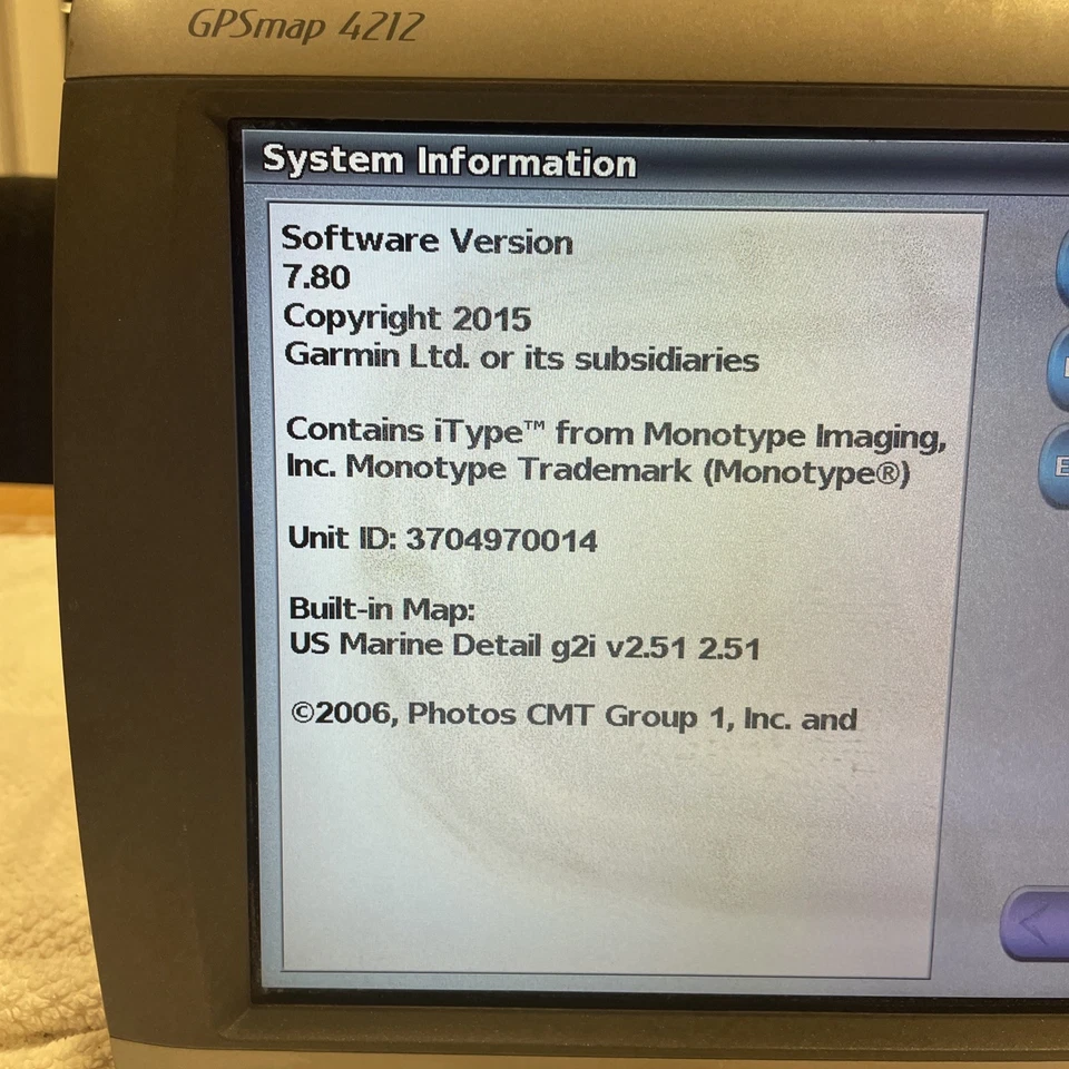 Garmin GPSMAP 4212 Display Tested Working - Image 2 of 4