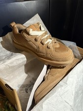 UGG Suede Low-Top Sneakers   Tan / Chestnut Size 5 Women New in Box