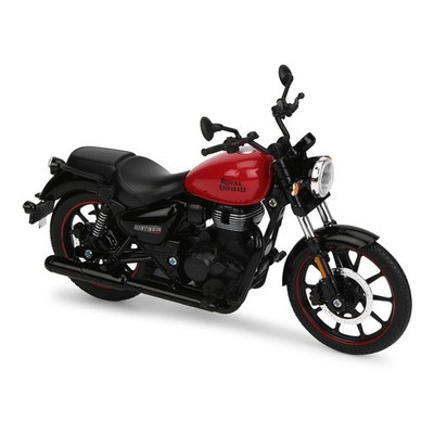Royal Enfield Scale Model Meteor 350 Stellar Black Abs Plastic Metal Miniature