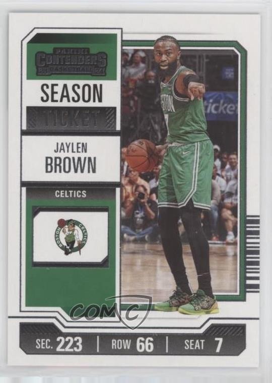 2023-24 Panini Contenders Season Ticket Retail Jaylen Brown #72 12ps