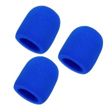 Microphone Cover, Sponge Foam Mic Cover, 3 Pack  3"  Blue