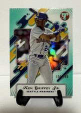 2025 Topps Pristine #249 Ken Griffey Jr. Pristine Aqua Refractor #/199-Mariners!