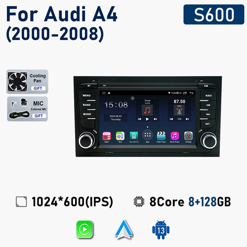 Original style Car Radio For Audi A4 2000-2002-2009 GPS Multimedia Player - Picture 19 of 39