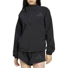 NWT Women's Adidas Z.N.E. Full Zip Woven Track Top - XS - Black