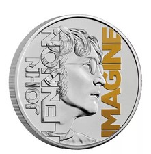🔥2025 Official John Lennon Coin £5 / Music Legends / Unc /Coloured🪙 🎸WOW
