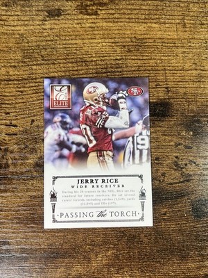 2013 Donruss Elite Jerry Rice / Calvin Johnson #6 Passing The Torch 