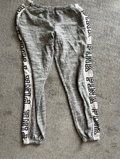 Victoria's Secret PINK Sweatpants Women Size Small Gray Color No Drawstring