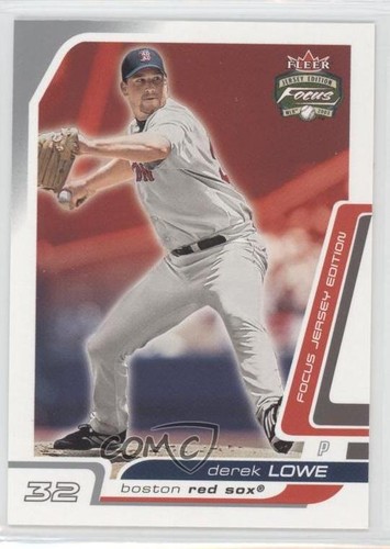 2003 Fleer Focus Jersey Edition Derek Lowe #103 card