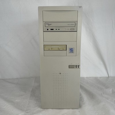 Vintage Micro ATX/ATX Beige Computer Case Sleeper Build | Pentium III Sticker |