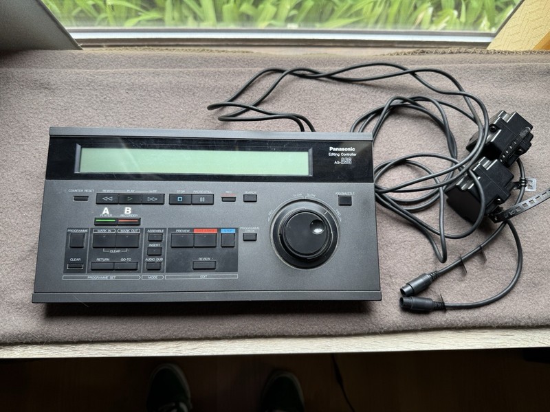 Panasonic AG-A96 Editing Controller Jog/Shuttle Wheel LCD Wired Console