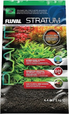 Fluval Stratum, Bodengrund fuer Aquarien, fuer Pflanzen und Garnelen, 2kg