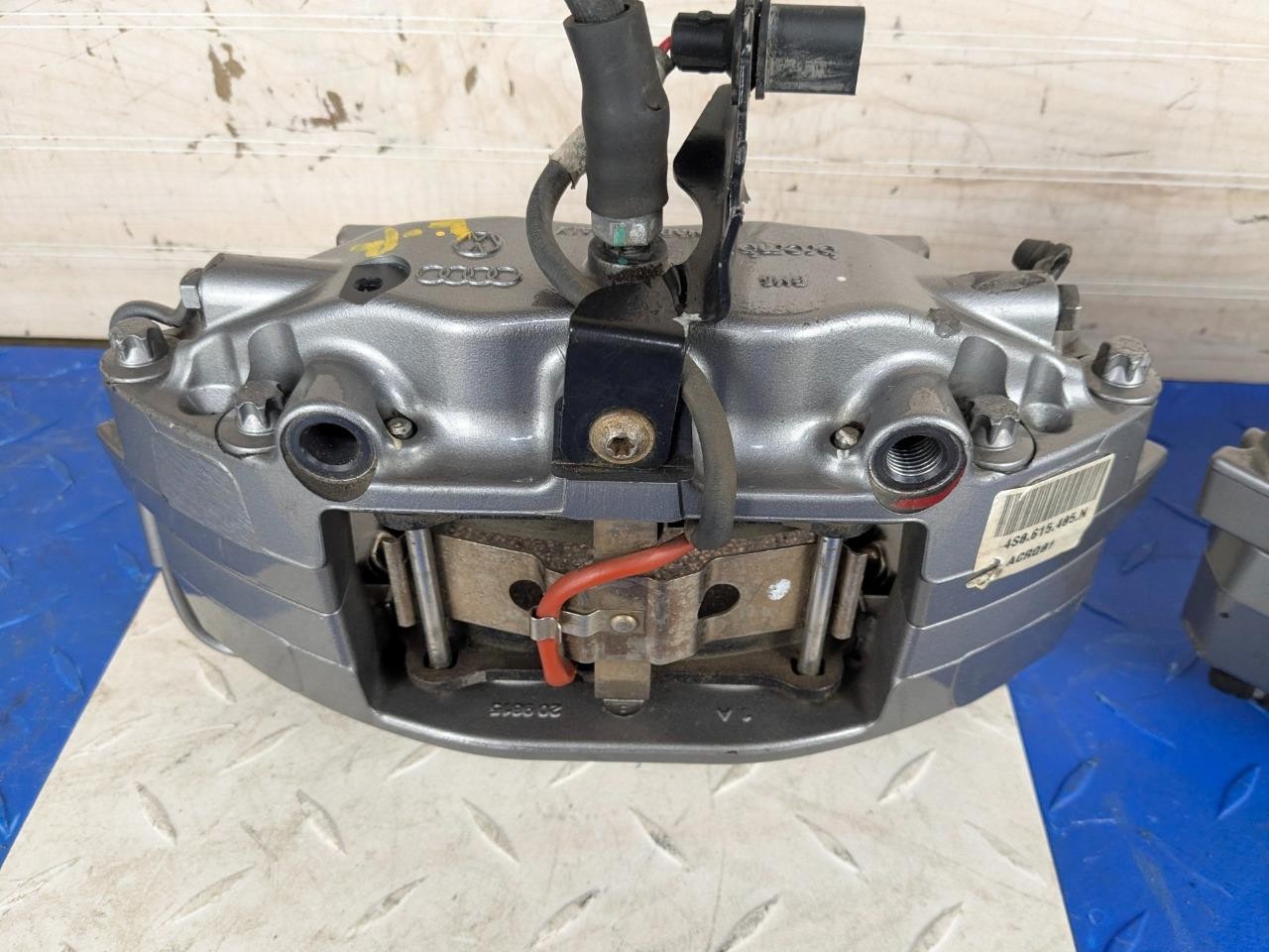 2018 Audi R8 Plus OEM Front & Rear Brake Calipers Silver Ceramic SET OF 4 13k Mi