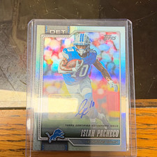 Topps 2026 Isiah Pacheco Lions Auto Refractor DET-IPE