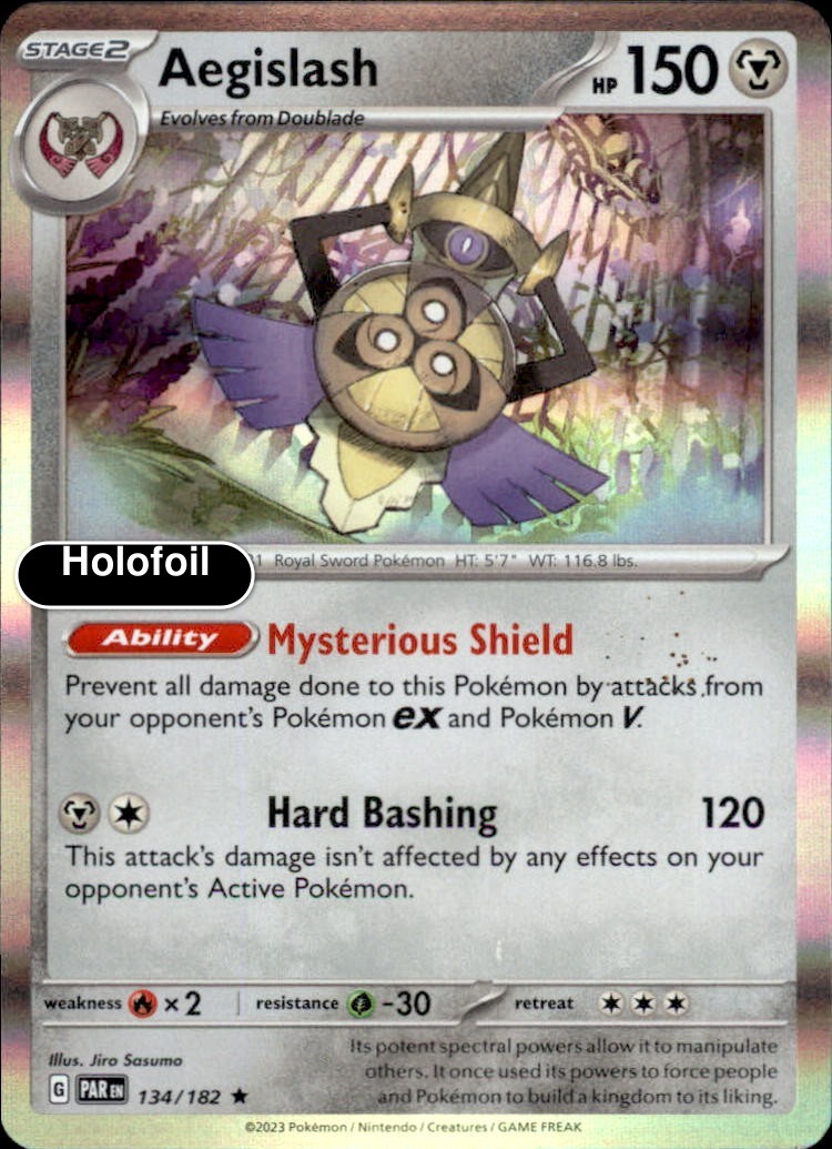 Aegislash - 134/182 - Paradox Rift NM